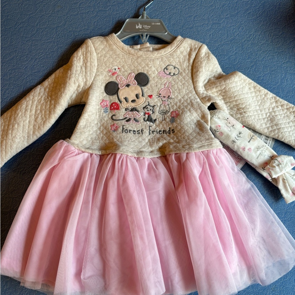 Disney Store Baby Minnie Mouse dress 12-18 months NWT